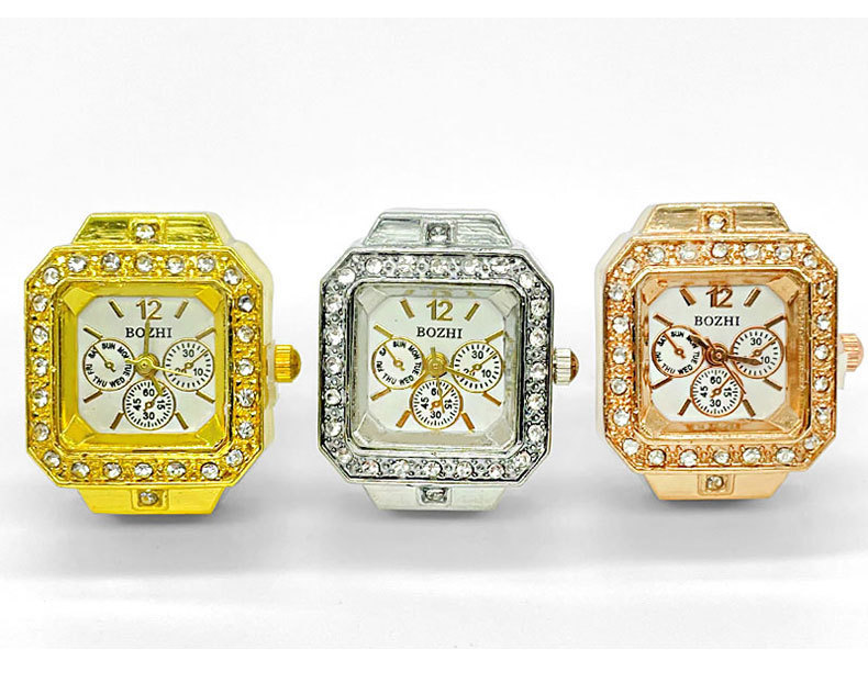 60g Weight Quartz Glass Mirror Material Stainless Steel Strap Material Rings, Ring Table, Watch Classification Pointer Display Type Casual Round Stainless Steel Strap Quartz Rings Ring Table Watch