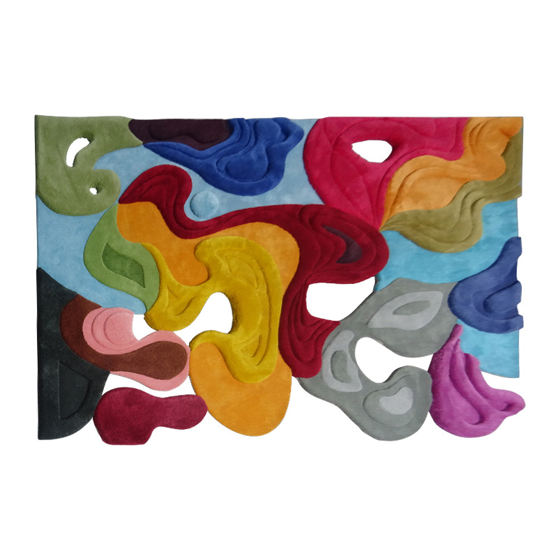 Fábrica de fuente de alfombra doméstica de alta gama gruesa sala de estar fácil de cuidar dormitorio alfombra personalizada al por mayor