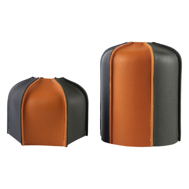 CLS outdoor camping gas tank protective case color matching camping steam lamp fuel tank PU leather case retro decorative gas tank cover