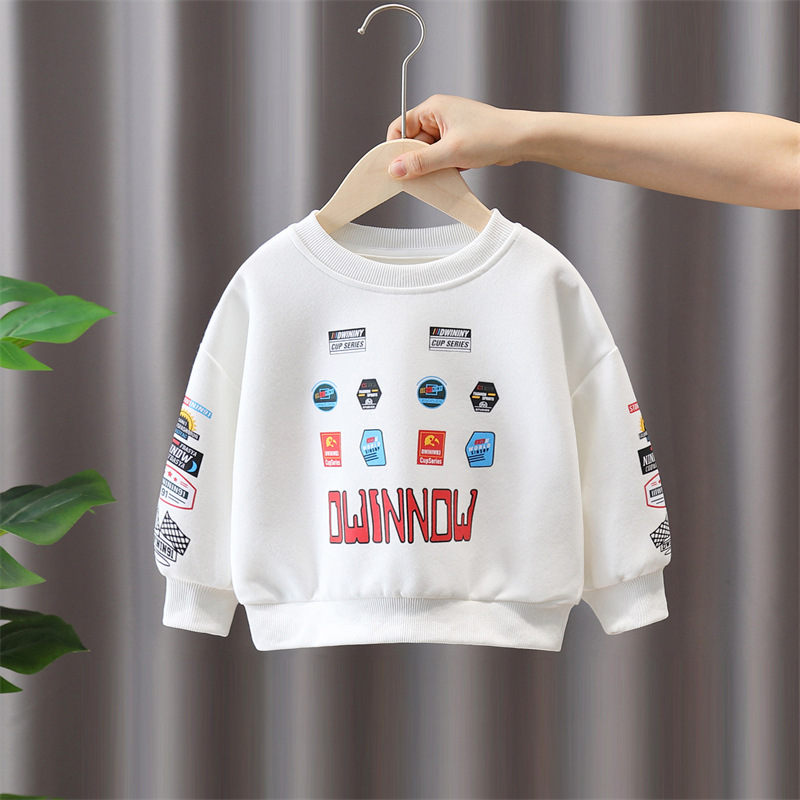 6104 Traje de otoño para niños 2025 nuevo suéter para niños guapos de dos piezas para bebés ropa deportiva coreana de moda