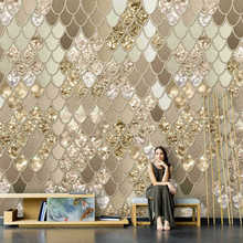 北欧轻奢金色几何艺术壁纸个性客厅电视背景墙纸卧室高档无缝墙布