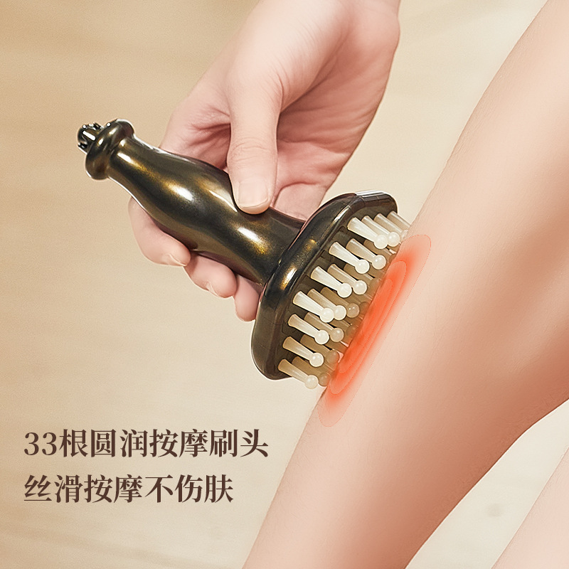 ハイエンド磁気療法ハンドヘルド腱経絡ブラシおなか、脚、腹部マッサージ全身ユニバーサルマッサージスクレーピングポイント|undefined