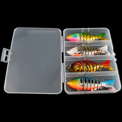 Transparent PP box storage tool three-level four-level five-level box storage box fishing gear box rectangular plastic box
