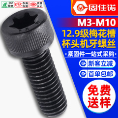 1.9級高強度円柱頭梅のねじカップの中の梅のねじの中の六角梅の頭のボルトm 4m 6