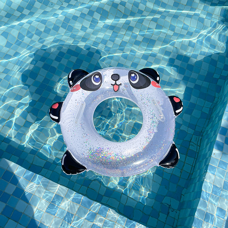 Wholesale Children's Inflatable Three-dimensional Handle Swimming Baby Panda Water Ring display picture 3