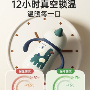 Infant Anti-Choking Duckbill Thermos Cup for Babies over One Year Old Learning to Drink Kidsren's Outing Bottle Straw Water Cup Ouqing