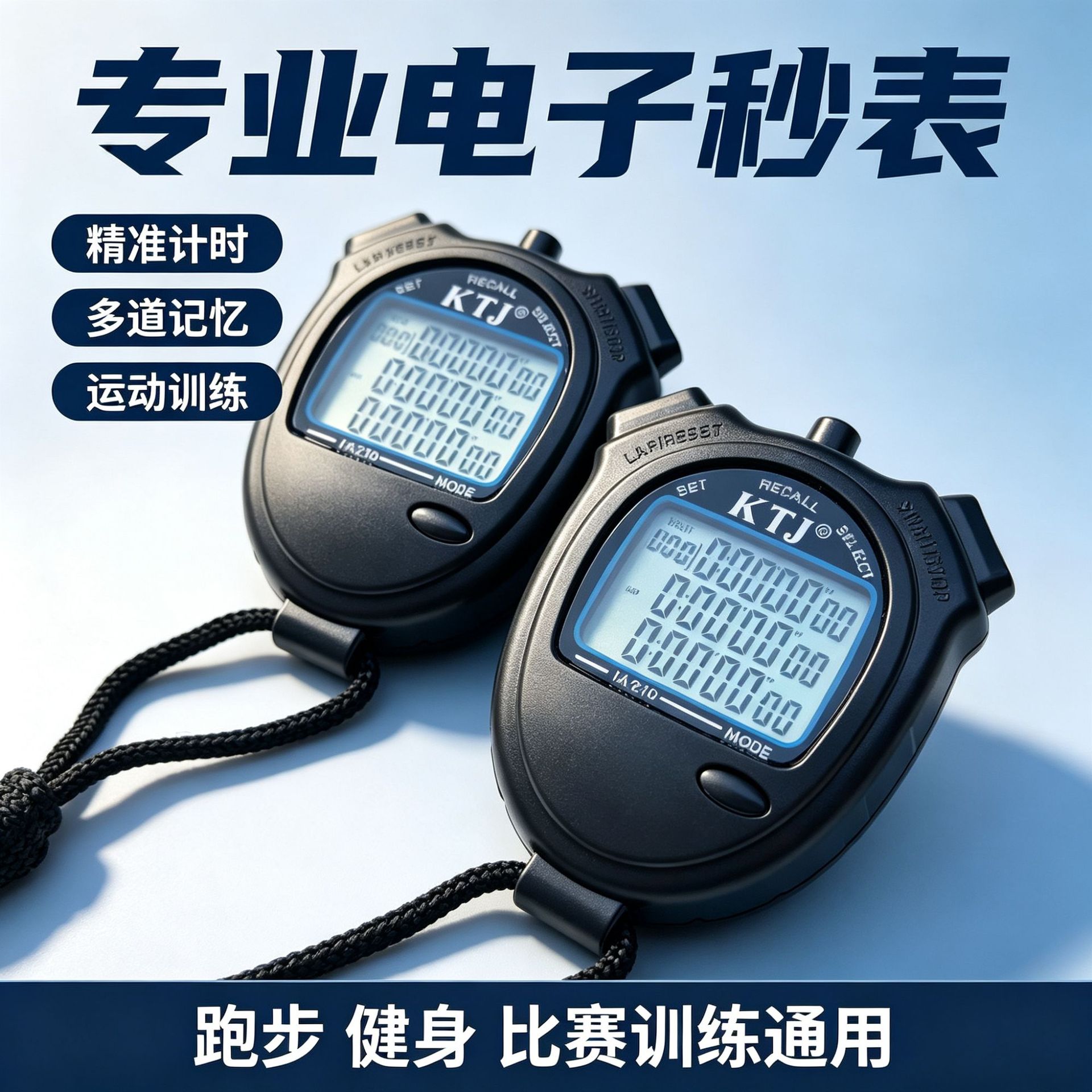 Jintuojia 10-Lane 30-Lane Stopwatch Athlete Referee Coach Student Track and Field Competition Sports Countdown Fitness