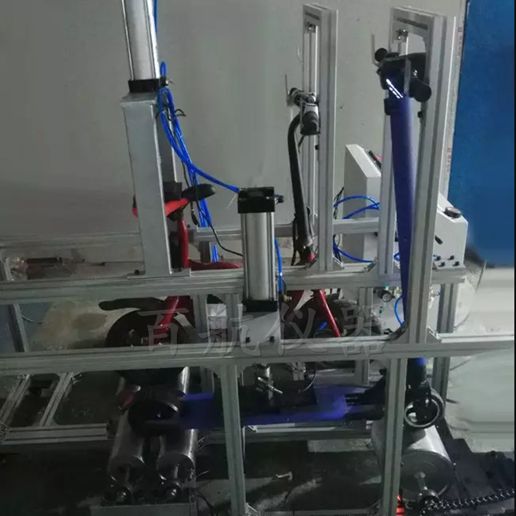 bh-2007滑板车回弹力刚性强度试验机 平衡车轮子耐磨试验机