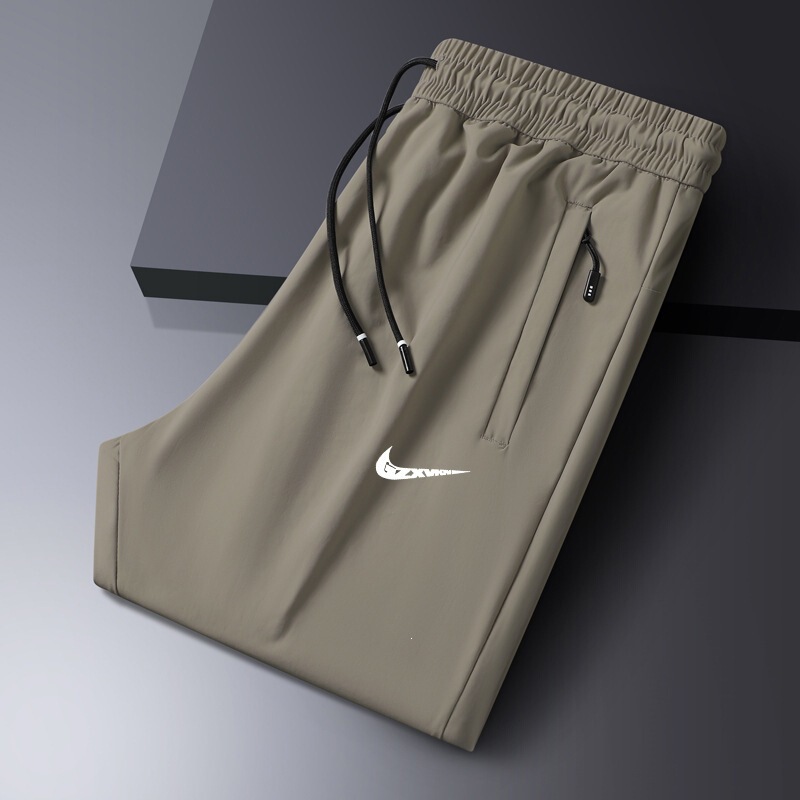 Men's Thin Ice Silk Pants, New Summer Style, Cool and Breathable, Loose Casual Pants, Elastic Quick-Dry Drapey Air Conditioning Pants for Men Men's Thin Ice Silk Pants, New Summer Style, Cool and Breathable, Loose Casual Pants, Elastic Quick-Dry Drapey Air Conditioning Pants for Men