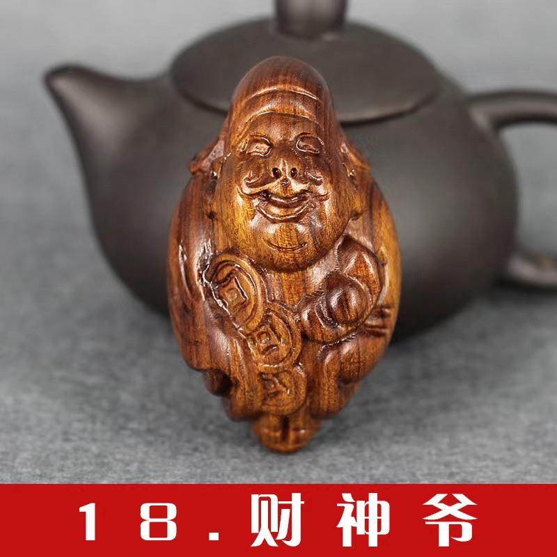 ミャンマーの花梨の白酸の枝の赤い貴重な宝の手の件の12生肖は件の木の彫刻の観光地区を飾って熱売します。|undefined