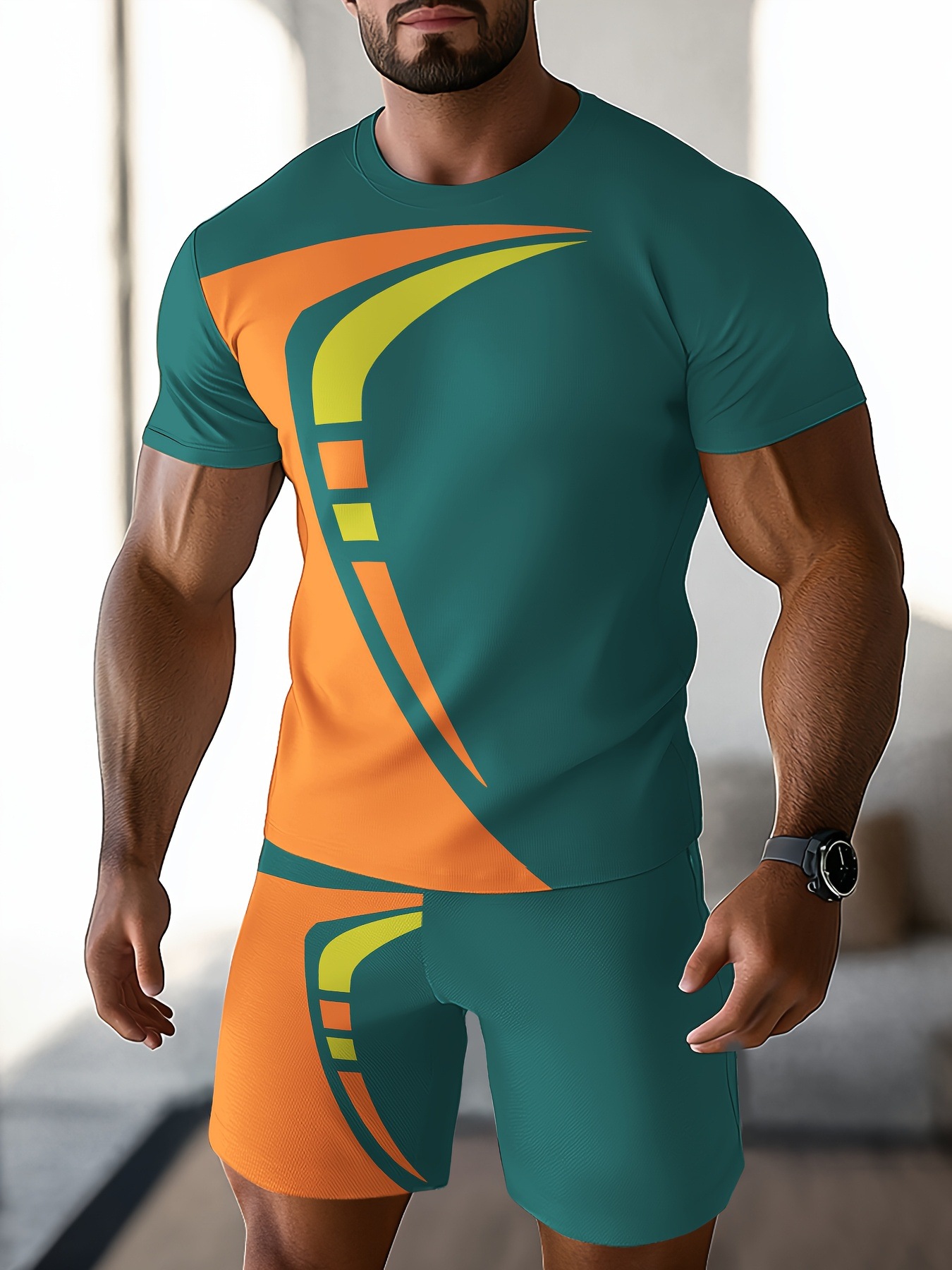 Comercio exterior europeo y americano nuevo estilo 2025 nueva tendencia de la moda de alta calidad camiseta de manga corta pantalones cortos traje ME2 MA1