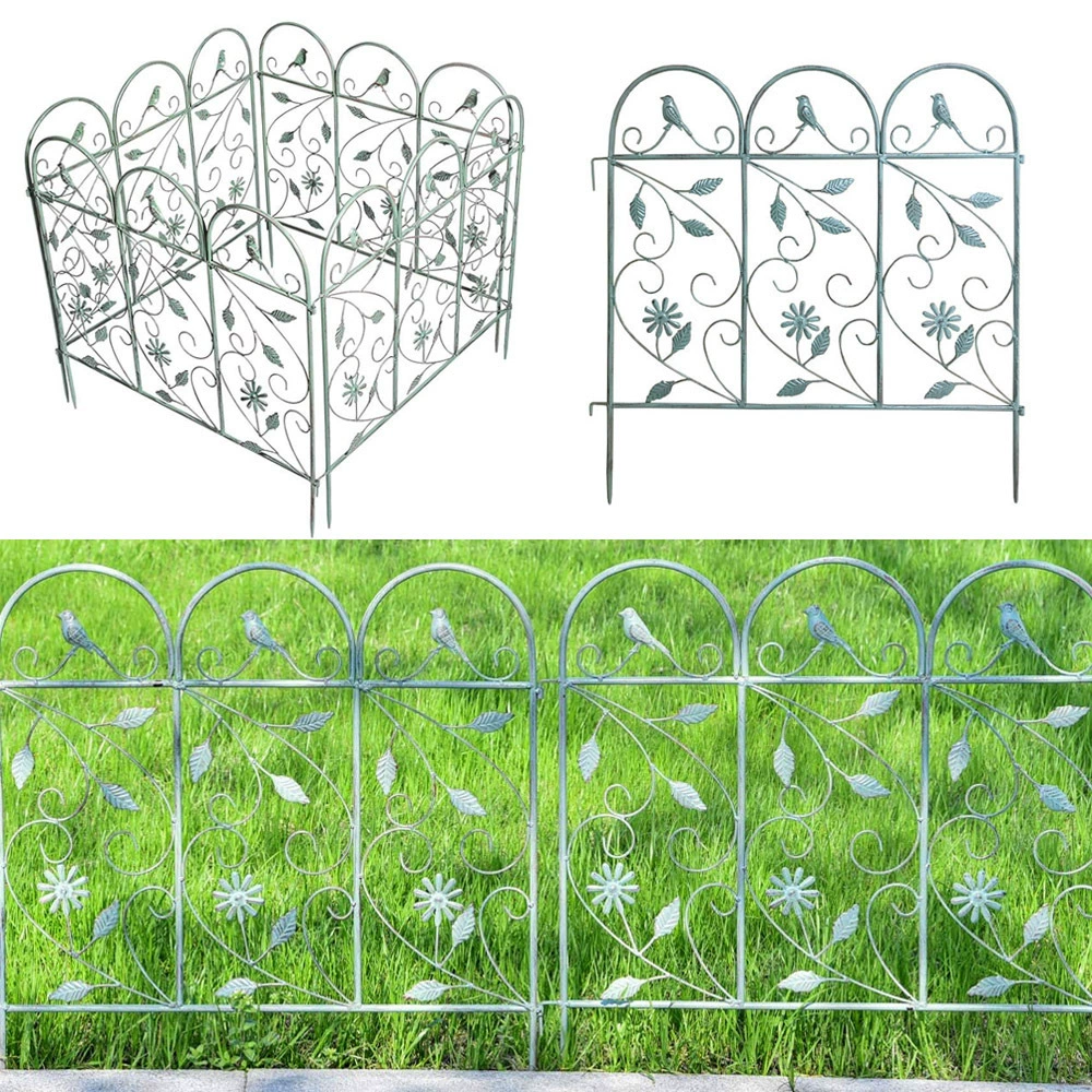 Трансграничный декоративный садовый забор кованый кованый старый ретро дворик забор цветник газон забор животных барьер подставка для цветов