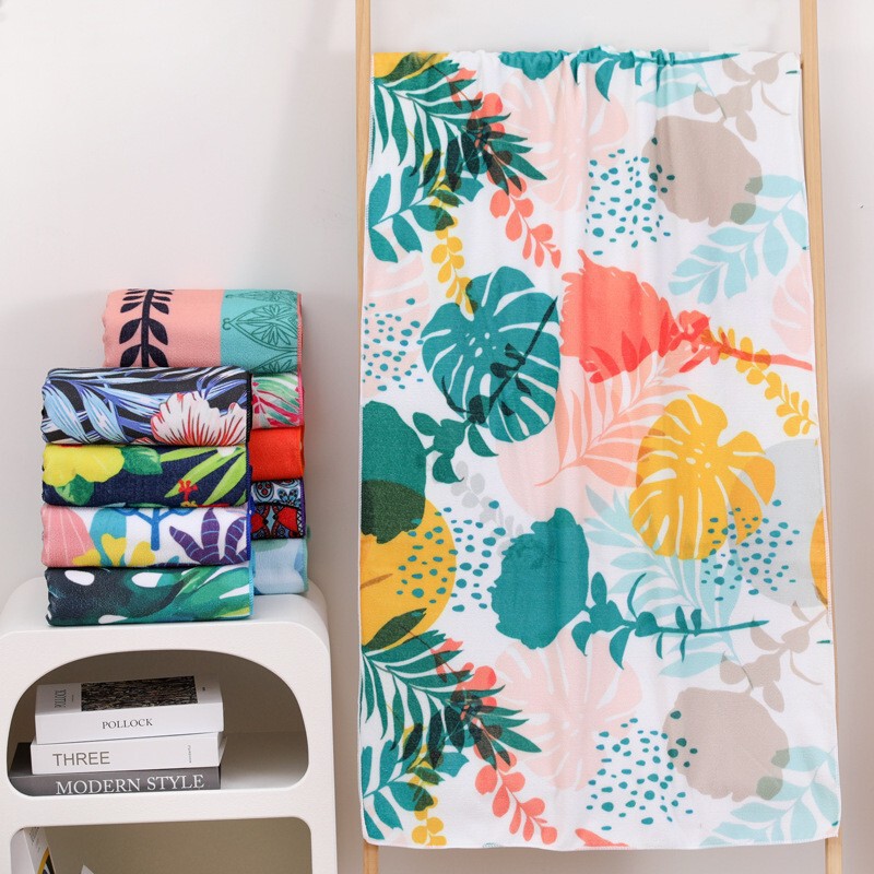 Spot High-End Microfiber Bath Beach Towel Seaside Swimming Mat Soft Absorbent Quick-Drying Printed Bath Towel