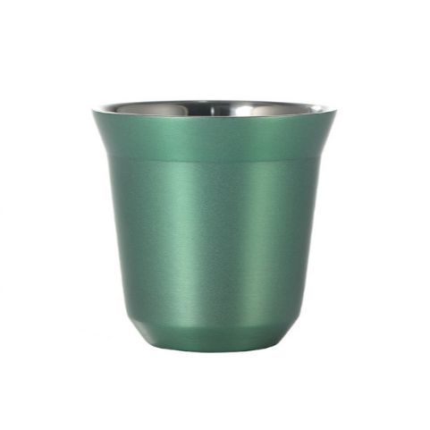 Transfronterizo 304 tazas de acero inoxidable tazas de café de doble capa de aislamiento térmico tazas de té de pequeña capacidad portátiles de aislamiento térmico portátiles