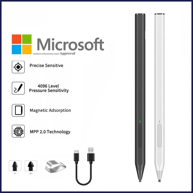 Suitable for Microsoft Surface Hp Capacitive Stylus 4096 Pressure-Sensitive Mpp2.0 Protocol Anti-Accidental Touch Stylus Suitable for Microsoft Surface Hp Capacitive Stylus 4096 Pressure-Sensitive Mpp2.0 Protocol Anti-Accidental Touch Stylus