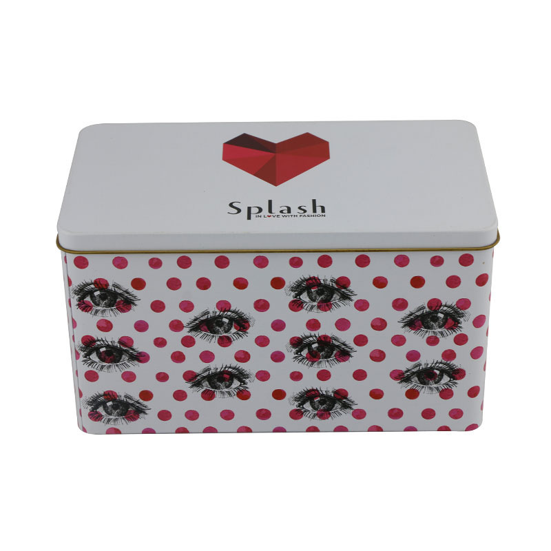 长方形化妆品收纳铁盒 睫毛膏毛刷金属包装盒 面膜眼膜铁盒包装