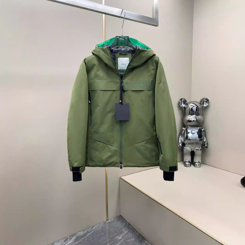 24FW New mc Mask Men's Warm Adhesive Ski Casual Down Jacket Hooded Down Jacket