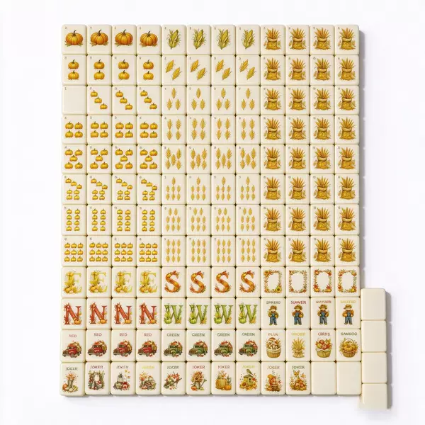 Customized American Mahjong with company logo and personalized patterns, melamine mahjong tiles for home use, hand-played American mahjong