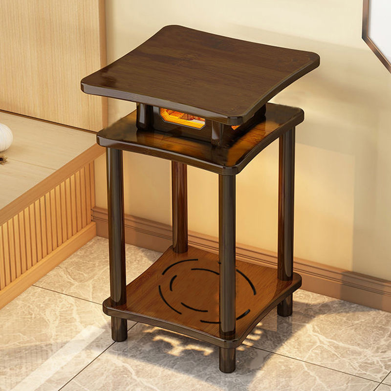 Tea Table, Solid Wood Side Table, Corner Table, Chinese-Style Solid Wood Tea Table, Antique-Style Small Tea Table, Light Luxury Antique Shelf, Display Shelf, Entryway Cabinet