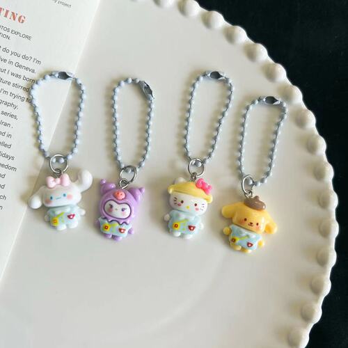 594 Super Q Kindergarten Sanrio Keychain School Bag Pendant Little Red Book Same Cartoon Cute Girlfriend Gift