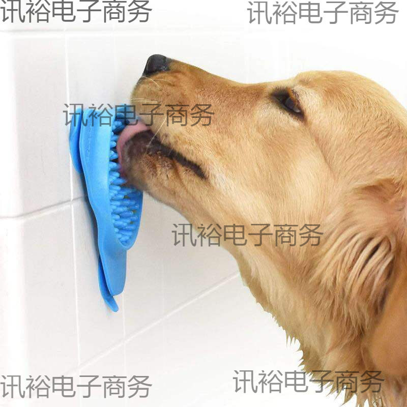 Pet supplies Triangle absorbing cup non -slip silicone licking pad…
