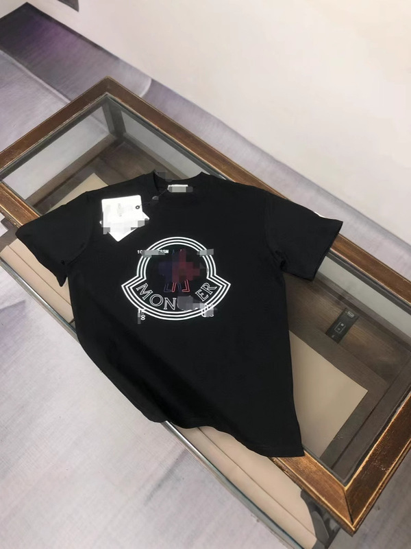 高バージョンの新しい純綿モンモンフルプリントベルクロ半袖ユニセックスTシャツトップカップル着用|undefined