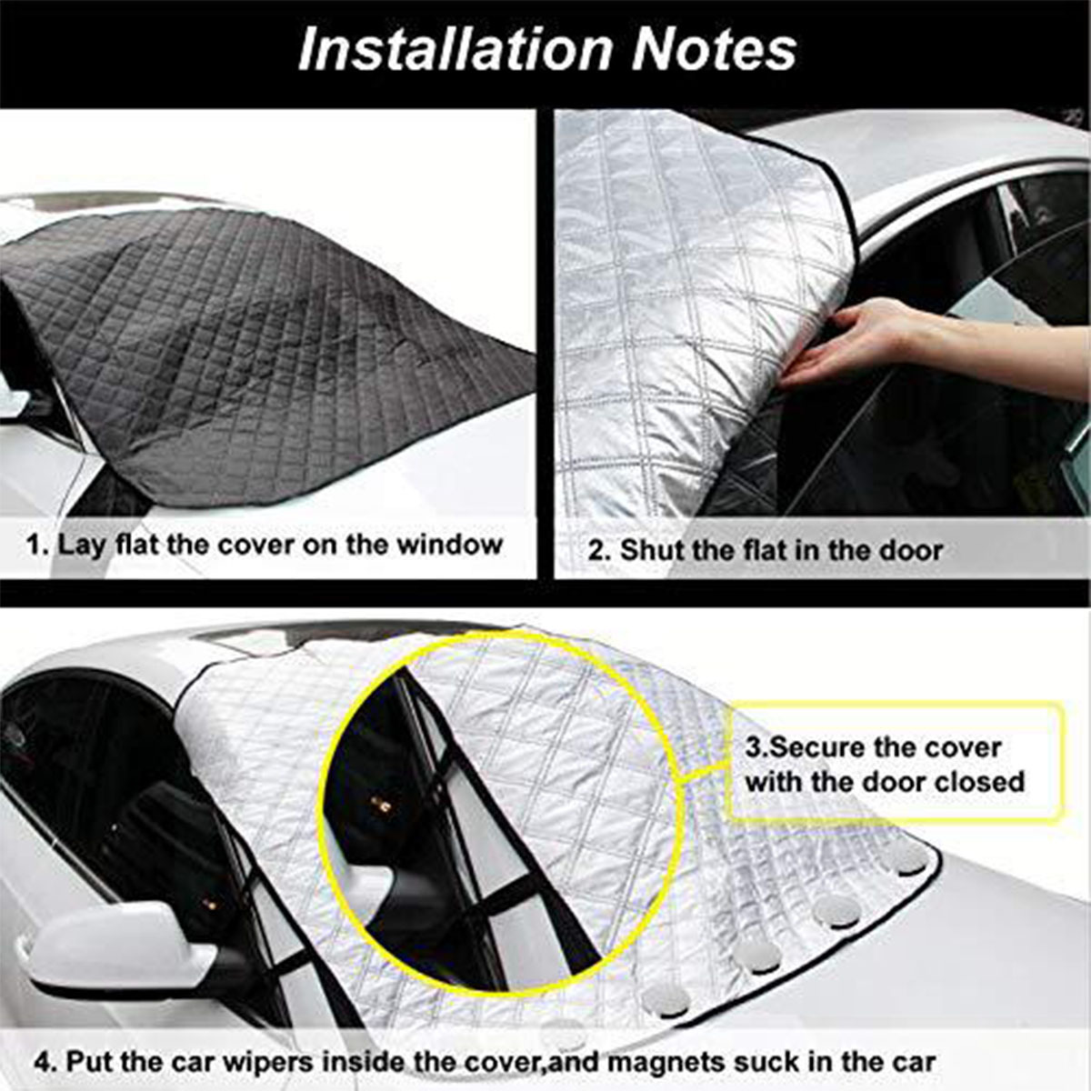 Cross-border car snow shield front windshield snow shield car dust-proof sunshade winter frost-proof frost-proof snow-proof cover