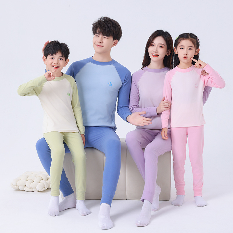 어린이 가을 옷과 바지 여자 세트 및 십대 열 속옷 남자 큰 어린이 면화 스웨터 주니어 고등학교 학생 잠옷