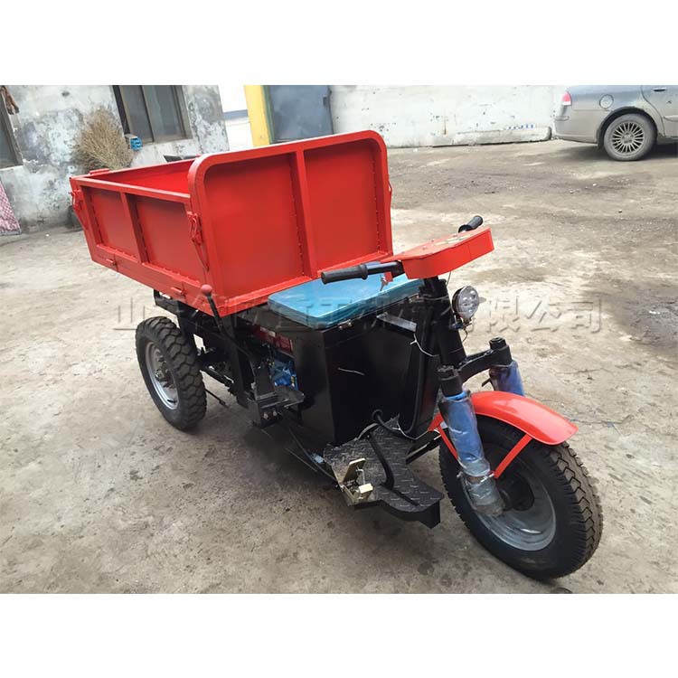 小型柴油三轮车 家用货物建筑工地拉砖拉土运输车 柴油自卸小三轮