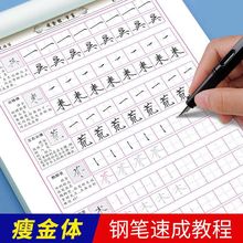 瘦金体字帖练字帖成年人基础入门宋徽宗硬笔书法专项训练楷书练字