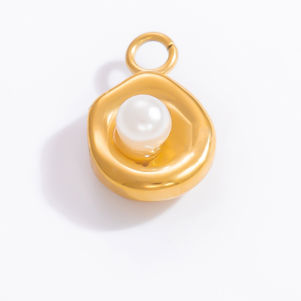 1 Piece 9.9*15mm 304 Stainless Steel Shell PVD Coated Real Gold Plated Four Leaf Clover Key Polished Pendant DIY Jewelry Accessories display picture 11