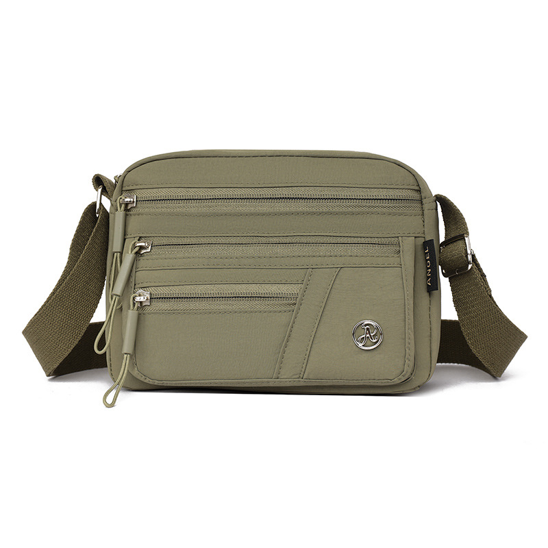 Nylon Bags for Women Cross-Border Wholesale Korean Style Multi-Zipper Mommy Bag Casual Waterproof Travel Crossbody Bag Dropshipping
