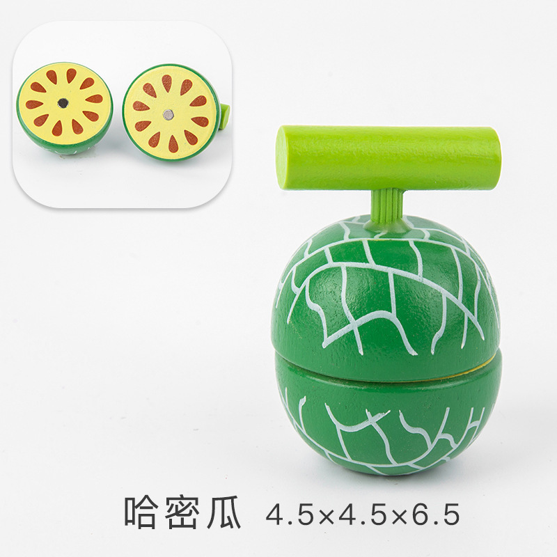 Los niños juegan casa cocina juguetes madera magnética verduras y frutas cortar madera frutas y verduras a granel traje al por mayor