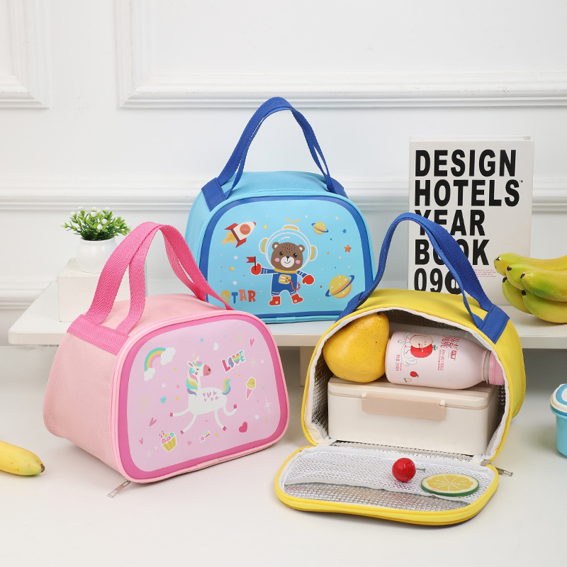 Cute Children's Cute Insulated Lunch Box Bag Student Lunch Bag Satchel Satchel Insulated Bag Cartoon Lunch Bag
