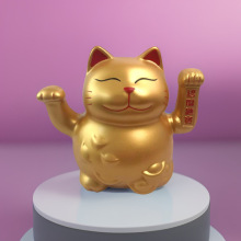 招财摆件办公室桌面摆件室内装饰桌面装饰招财猫开业乔迁礼品