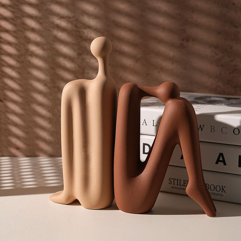 Beihanmei Modern Minimalist High-End Abstract Geometric Figure Bookends, Niche High-End Feel, Wine Cabinet and Entrance Decoration