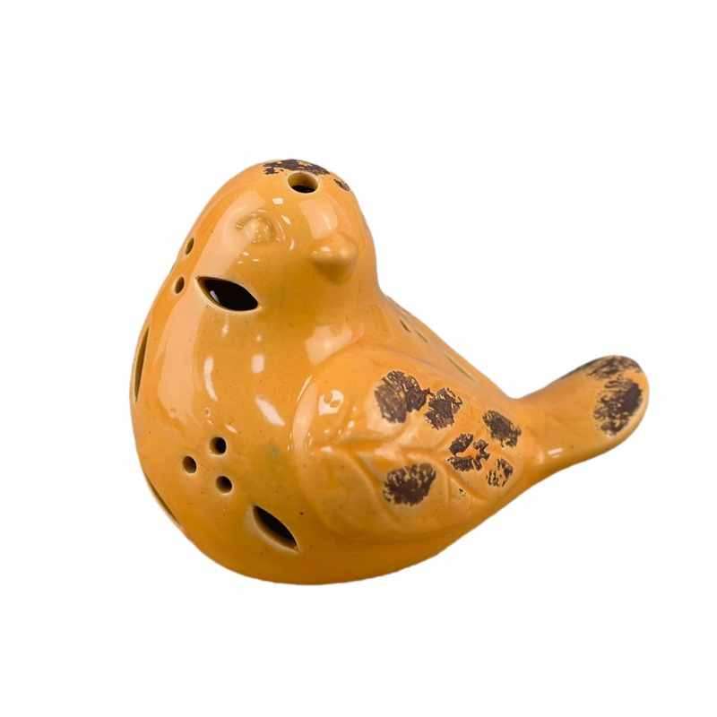 Decoración de estilo nórdico, decoración de animales de cerámica, pájaro dorado, decoración del hogar, decoración de la sala de estar, regalo de bodas