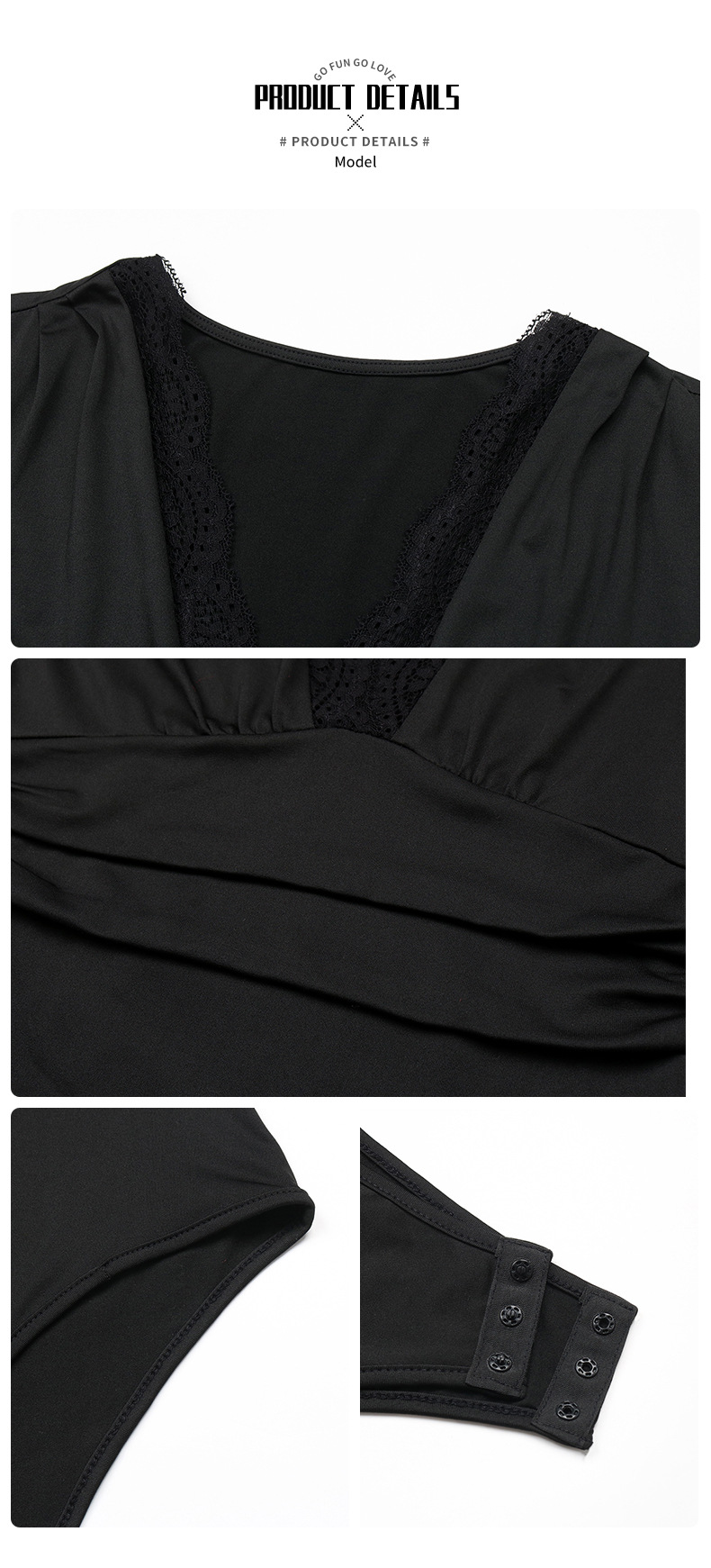 Body-uri elegante cu mânecă lungă, croială slim, cu cusături din dantelă, culoare uni_voghion.com