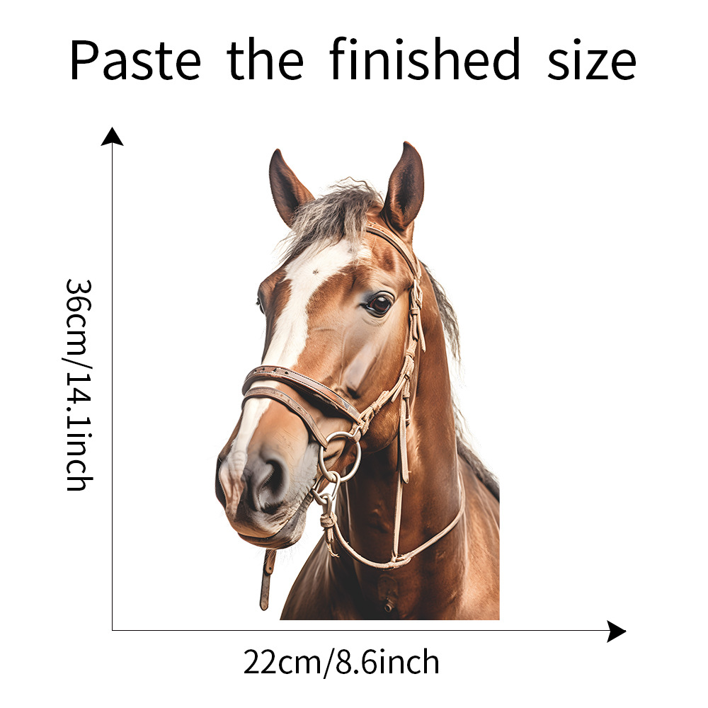 Pastoral Horse Pvc Wall Sticker Wall Art display picture 1