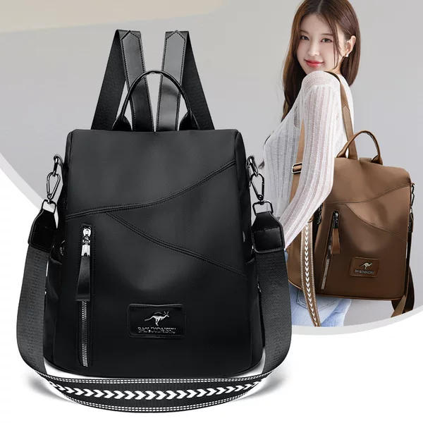 New Simple Commuter Women's Backpack Wholesale Large Capacity Trendy Fashion Backpack Soft Pu Casual Small School Bag