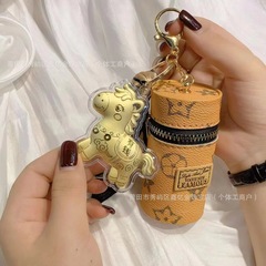 水贝黄金999足金小马水桶包马上有钱挂饰钥匙扣直播爆款工厂批发