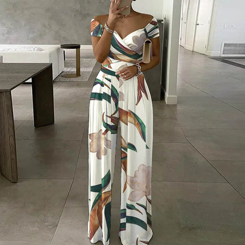 Mono de pierna ancha con estampado holgado, elegante y a la moda, estilo europeo y americano, novedad primavera 2026, para mujer, ideal para el día a día.