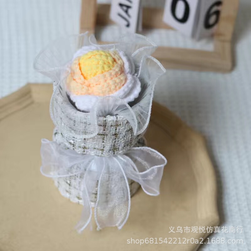 教师节礼物针织花束成品手工花束妇女节礼物女神节花束小清新跨境|undefined