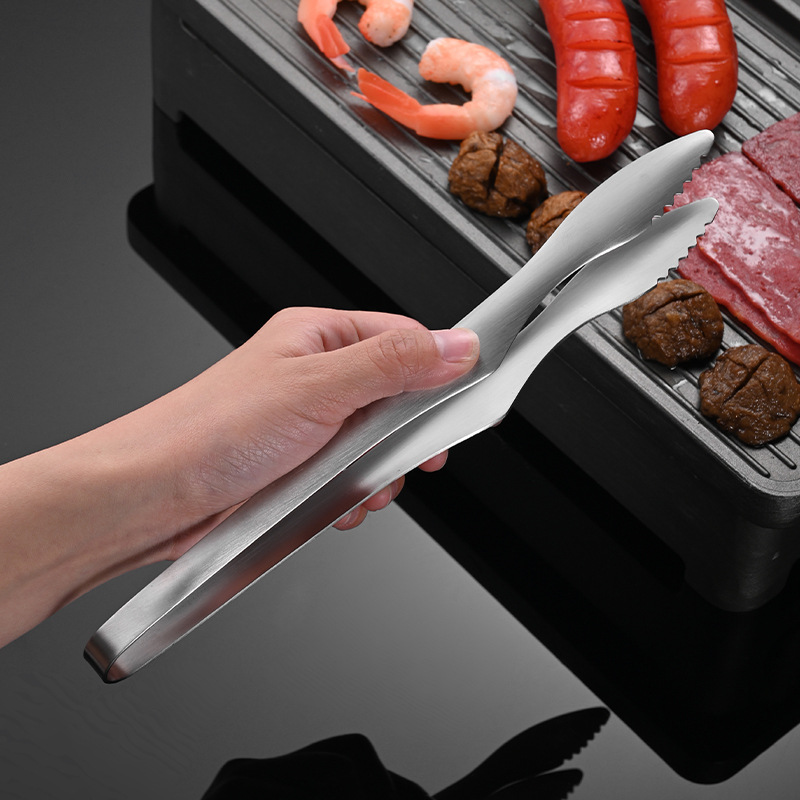 304 stainless steel barbecue clip barbecue clip horizontal food clip public clip Japanese barbecue shop tools wholesale
