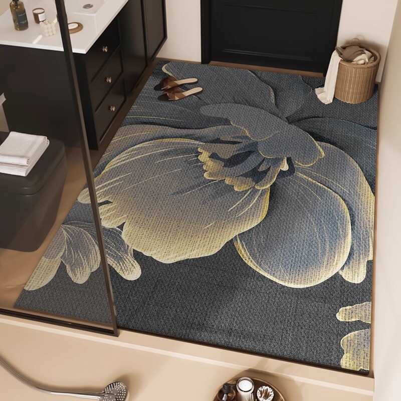 Toilet Floor Mat Bathroom Absorbent Washbasin Fully Spread Diatom Mud Non-Slip Mat Toilet Door Mat