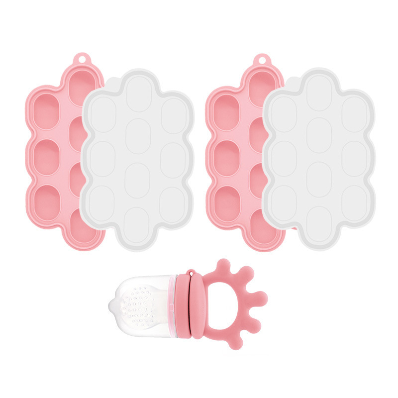 Bordando frutas y verduras de grado alimenticio, juego de vajilla para alimentación materna e infantil, caja de alimentos, suplemento alimenticio para frutas para bebés