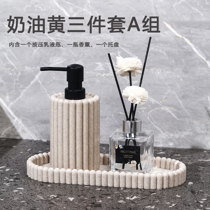 Retro ins viento desinfectante de manos botella de caja de botella de presión una variedad de higiene adecuada set de lavado hisopo de algodón