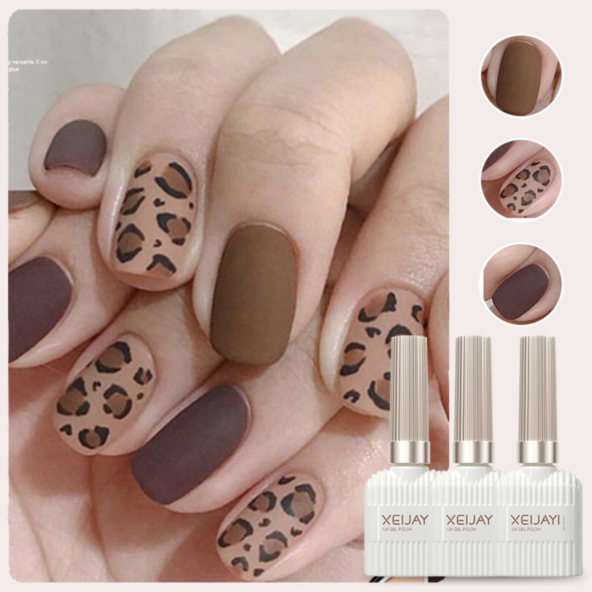 Juego de Esmalte Gel UV para Uñas de 3 Colores para Navidad y Salón de Uñas