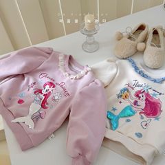 大小卷秋冬新款女童美人魚韓版衛衣