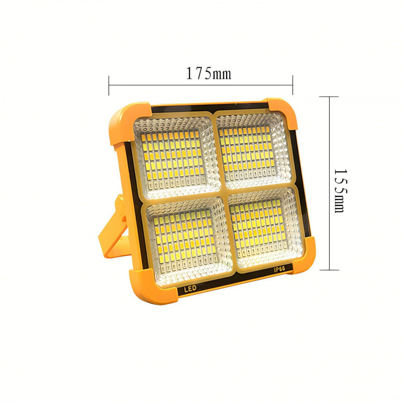 Reflector Solar con Batería de Gran Capacidad, Iluminación de Emergencia para Exteriores, Luz Multifuncional, Alto Brillo Transfronterizo